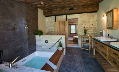 Stonehouse master bath